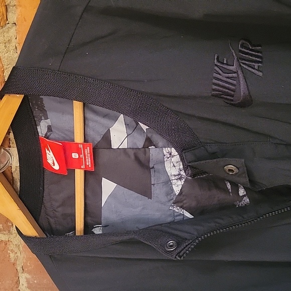 Nike black zip up trench style jacket XL - Picture 3 of 10